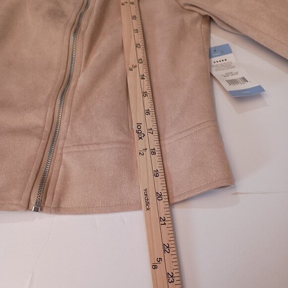 BB Dakota Steve Madden Women Faux Suede Moto Jacket Fashion Staple SZ Large NWT - Picture 11 of 12